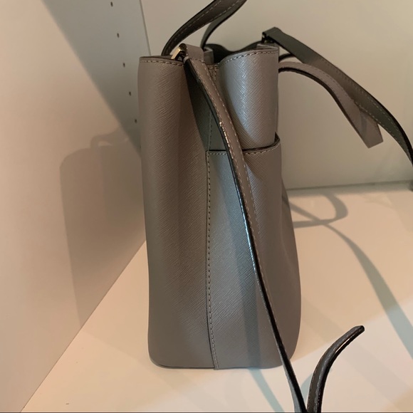 Kate Spade grey crossbody satchel - Picture 2 of 5